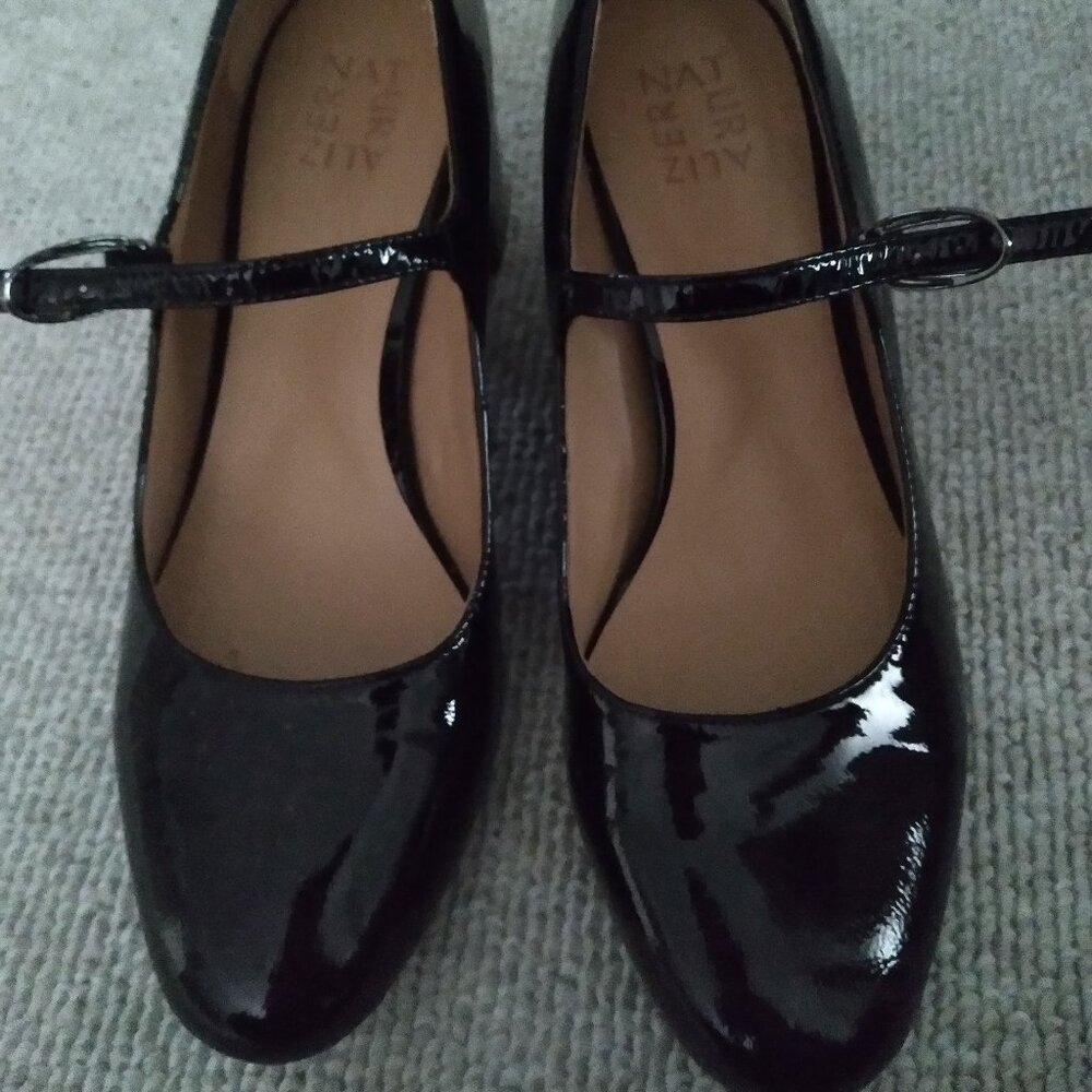Patent letter mary Jane heels